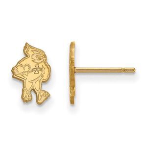 14k Gold Plated Silver Iowa State University XS (Tiny) Post Earrings